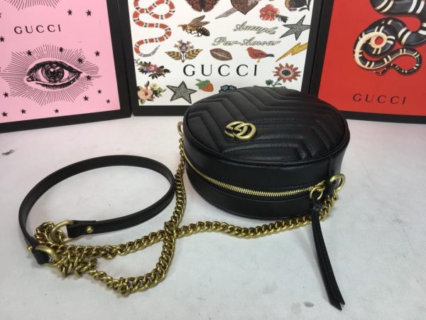 New Arrival GG mini Ophidia round shoulder bag 01