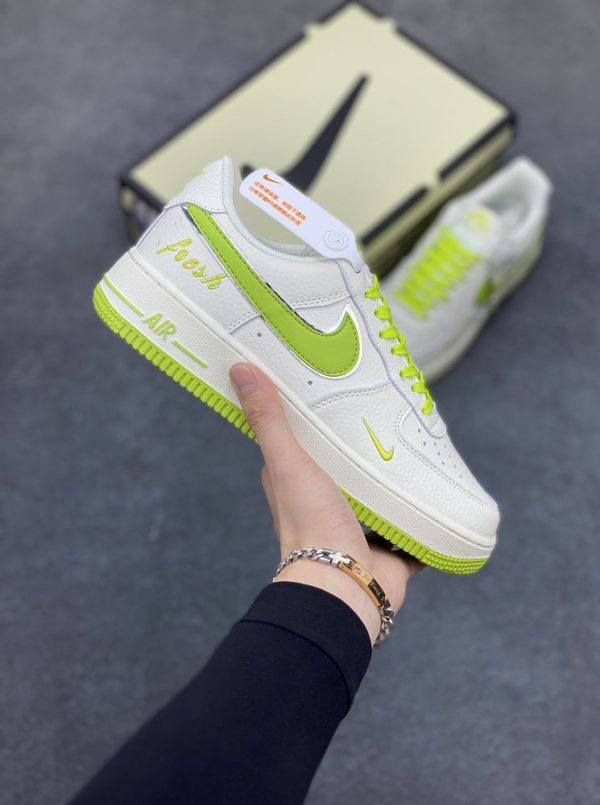 New Arrival Shoes AF 1 Low White Apple Green UN1635-888 AJ3121