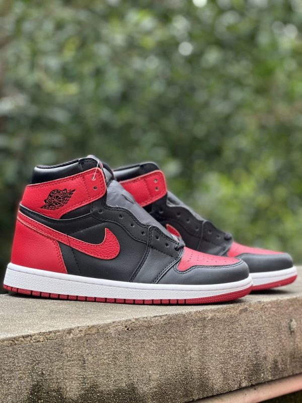 New Arrival Shoes AJ 1 High Og Retro Black Varsity Red AJ3234