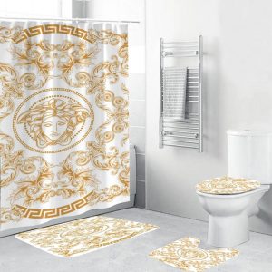 Basic Medusa Versace Shower Curtain Set 002