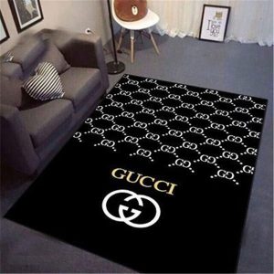 Black And White Gucci Living Room Carpet And Rug 006