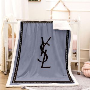Black & Gray Louis Vuitton Blanket 003