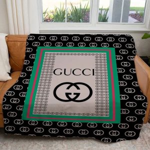 Black & Green Gucci Blanket 006