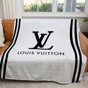 Black Lines Louis Vuitton Blanket 009