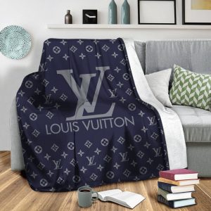 Blue Fashion Louis Vuitton Blanket 011