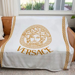 Bronze Logo Versace Blanket 014