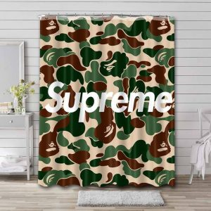 Colors Camouflage Supreme Shower Curtain Set 010