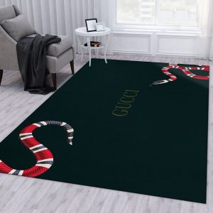 Dark Green Gucci Living Room Carpet And Rug 015