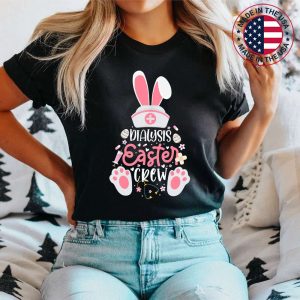 Dialysis Easter Day Nurse Crew Bunny Ears Dialysis Nurse T-Shirt