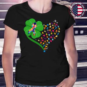 Funny Autism Clover Autism Mom Boy St Patricks Day T-Shirt