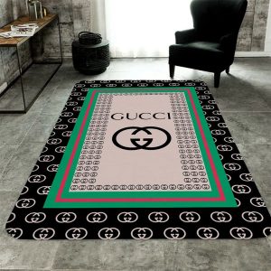 Green Gucci Living Room Carpet And Rug 022
