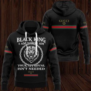 Gucci Black King Luxury Brand Hoodie Pants Limited Edition 233