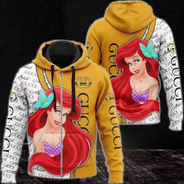 Gucci Gold Mix White Luxury 3D Hoodie Limited Edition 180