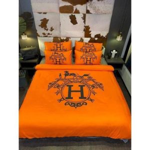 Hermes Bedding Sets Duvet Cover Bedroom Luxury Brand Bedding Bedroom 122
