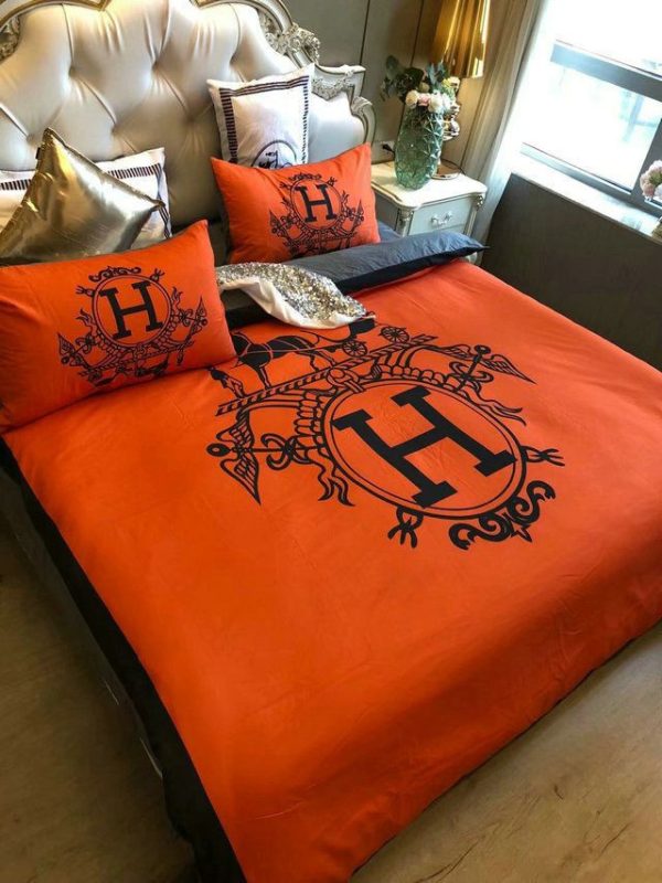 Hermes Paris Luxury Brand Type Bedding Sets 008