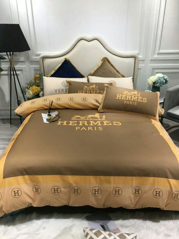 Hermes Paris Luxury Brand Type Bedding Sets 013