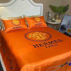 Hermes Paris Luxury Brand Type Bedding Sets 058