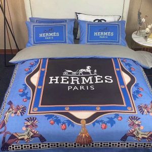 Hermes Paris Luxury Brand Type Bedding Sets Duvet Cover Bedroom Sets 095