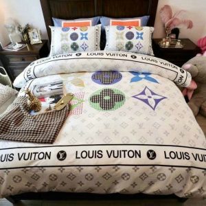 LV Sp Type Bedding Sets Duvet Cover LV Bedroom Sets Luxury Brand Bedding 135