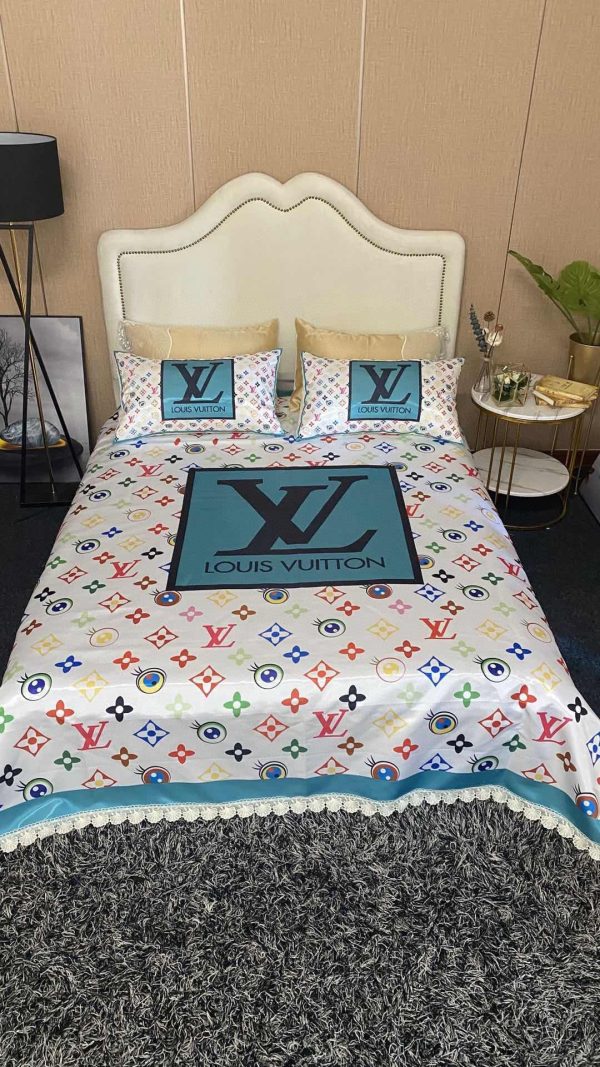 LV Sp Type Bedding Sets Duvet Cover LV Bedroom Sets Luxury Brand Bedding 206