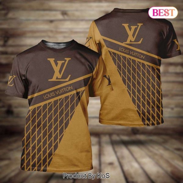 LV Diagonal Plaid 3D T-Shirt 031