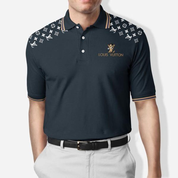 Louis Vuitton Luxury Brand Dark Polo Shirt 034