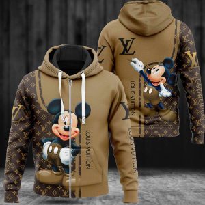 Louis Vuitton Mickey Luxury 3D Hoodie 004