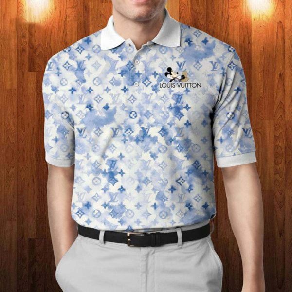 Louis Vuitton Mickey Luxury Brand Polo Shirt 014