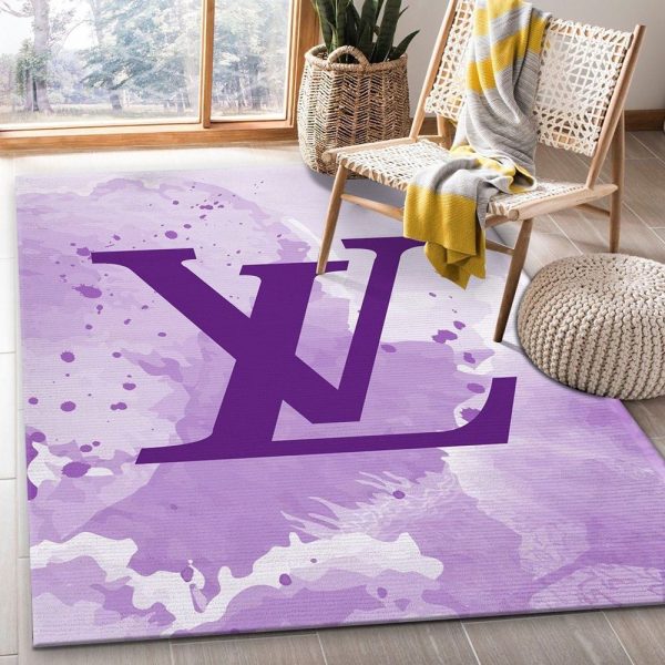 Louis Vuitton Pearly Purple Living Room Carpet 064