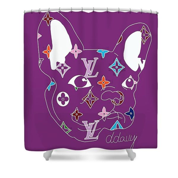 Louis Vuitton Shower Curtain Dog 038