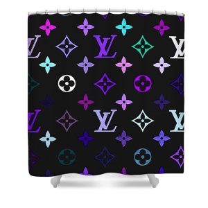 Louis Vuitton Shower Curtain Grey 042