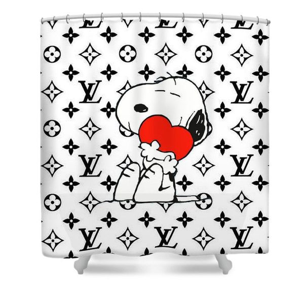 Louis Vuitton Snoopy Shower Curtain 065