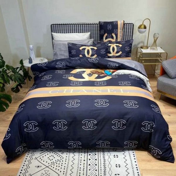 Luxury CN Blue Bedding Sets Luxury Brand 060