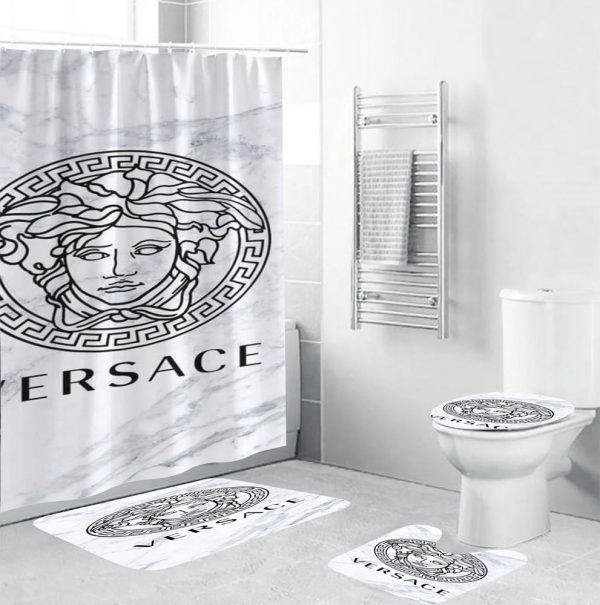 Marble Versace Shower Curtain Set 018