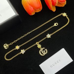 New Arrival Gucci Gold Necklace Women 006
