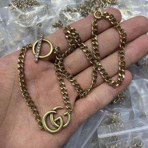 New Arrival Gucci Gold Necklace Women 007