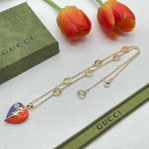 New Arrival Gucci Gold Necklace Women 023