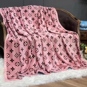 New Pink Louis Vuitton Blanket 043