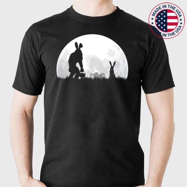 Sasquatch Easter Bunny Design Funny Bigfoot Easter Egg T-Shirt