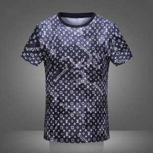 Black supreme louis vuitton shirt best sale