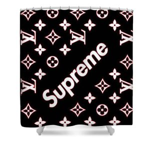 Supreme X Louis Vuitton Red Shower Curtain 102