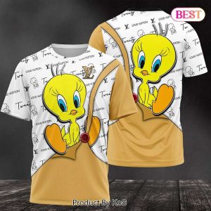 Tweety Louis Vuitton Luxury Brand 3D T-Shirt 040