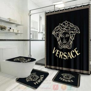 Versace Logo Black Bathroom Accessories Set 030