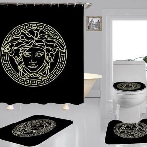 Versace Shower Curtains And Versace Rug Set 038 1