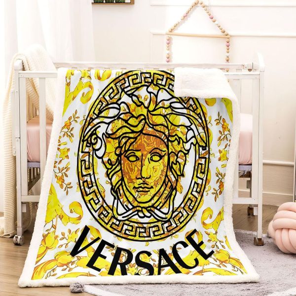 Yellow Versace Blanket 048