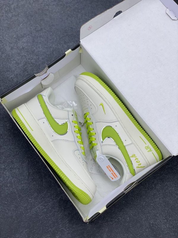 New Arrival Shoes AF 1 Low White Apple Green UN1635-888 AJ3121